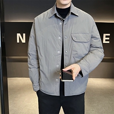90新标2025设计款简约休闲翻领轻薄保暖羽绒服外套75381-P198，男装羽绒服，电商A413