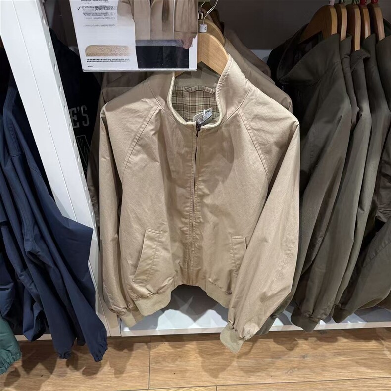 男装女装哈灵顿茄克外套立领长袖拉链休闲宽松夹克上衣JKK70P85，男装夹克，电商D256