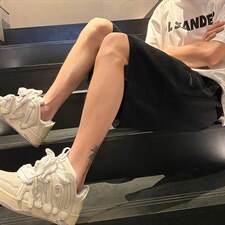 直播品质做旧重磅水洗大口袋工装短裤五分裤K9803/P40黑色2，男装牛仔裤，电商A094