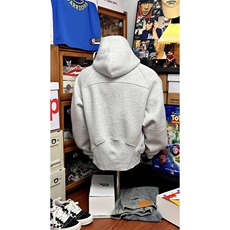 抖音得物高品质二开26春装重磅宽松结构拉链设计高领连帽卫衣W76，男装卫衣，电商A486