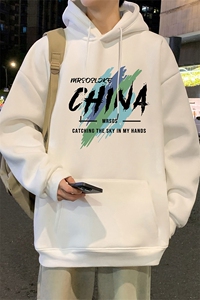 CM139新品连帽卫衣重磅纯棉大码外套图片