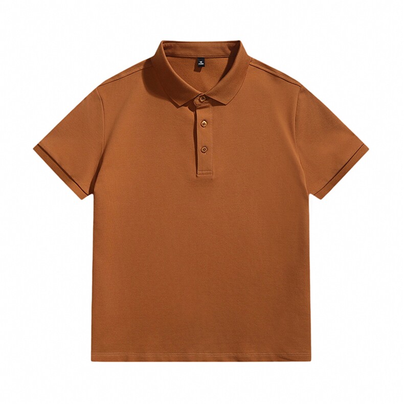 品质常年款得物白底图纯色光版翻领短袖polo衫男t恤T0257-特P40，男装T恤，电商D342-2