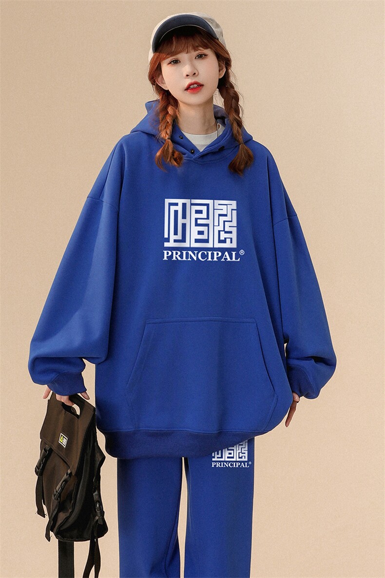 中性风卫衣套装华棉复合高克重抖音品质HZ6503上衣P65裤子P45,男装休闲套装,电商A268