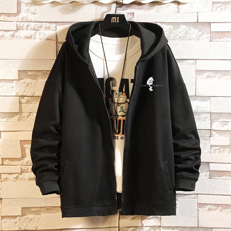 KS21036-P38加绒款-P43连帽开衫卫衣男运动外套大码班服砖墙,男装卫衣,电商A040A