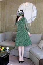 现货，春季碎花连衣裙，女装连衣裙，金典明美