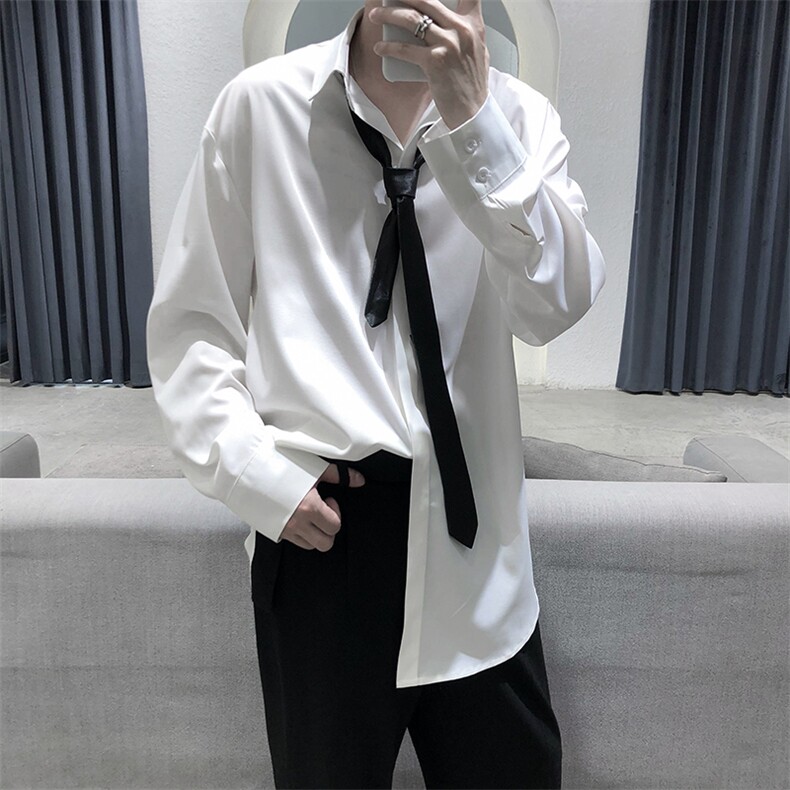 净色版男士宽松长袖百搭四色衬衫 A071-C06-P38（主推大货）图片