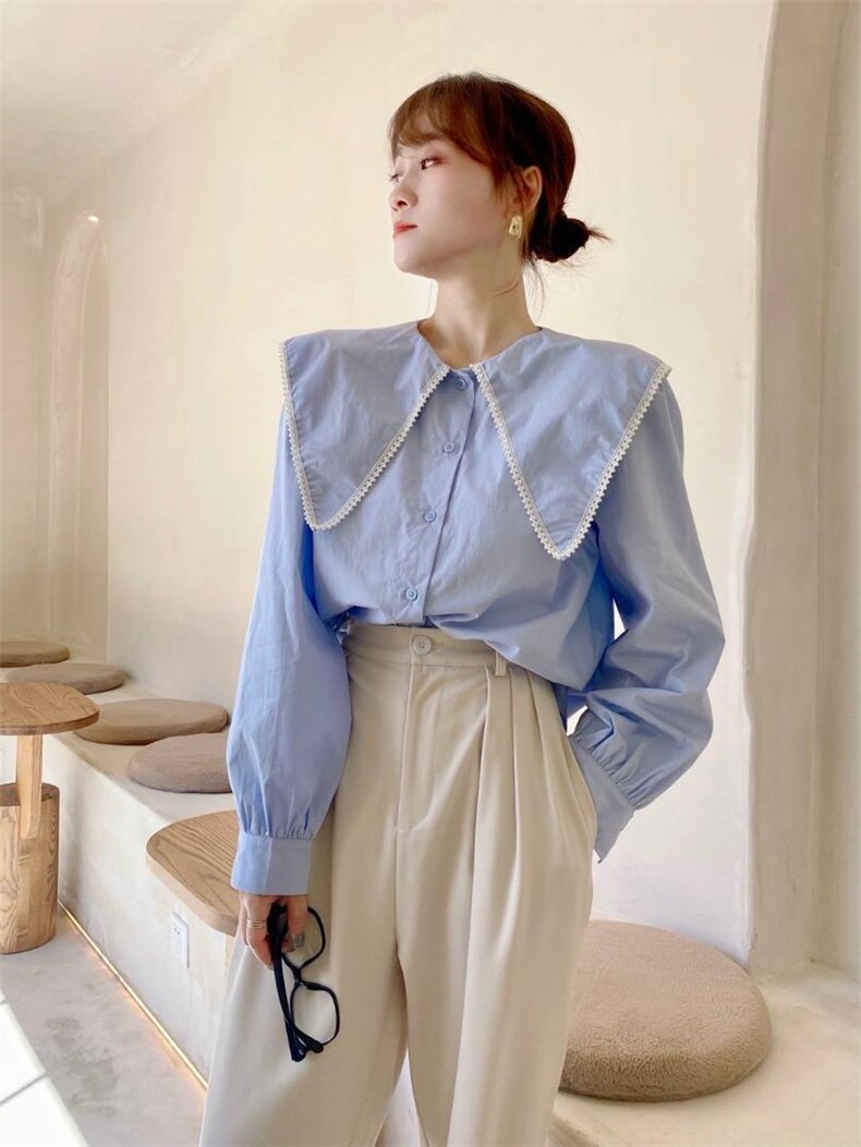 订珠韩版宽松衬衫，女装衬衫，Balance Studio