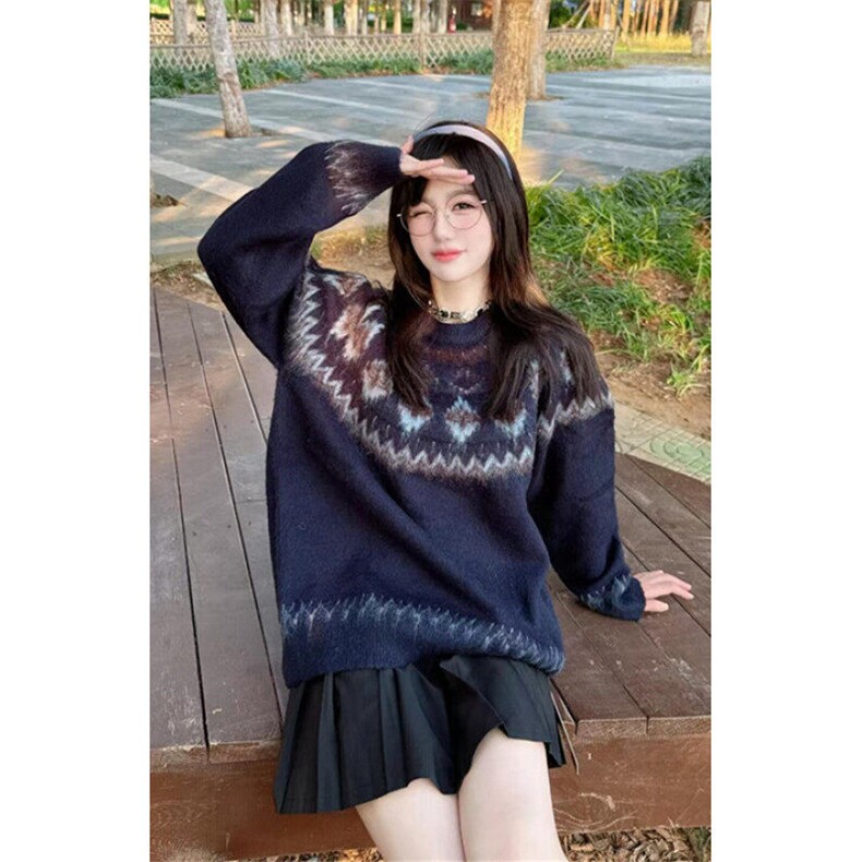 北欧费尔岛红色毛衣男女潮牌情侣装针织衫秋冬圣诞毛线衣MY369,男装针织衫/毛衣,星座1116A（原606A-3）