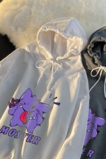 WY2087-P35 加绒款-P40 纯棉连帽卫衣男大码运动帽衫宽松薄外套男图片
