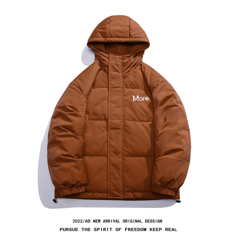 白鸭绒白底22冬季潮流字母印花厚款保暖连帽羽绒服YR1306P195K258,男装羽绒服,电商A247-1