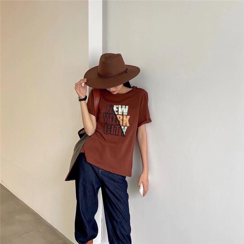 2021/秋/短袖T恤，女装T恤，潘朵拉