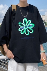 Q11170-P30春夏季七分袖t恤男大码五分袖男短袖中袖，男装T恤，电商A040