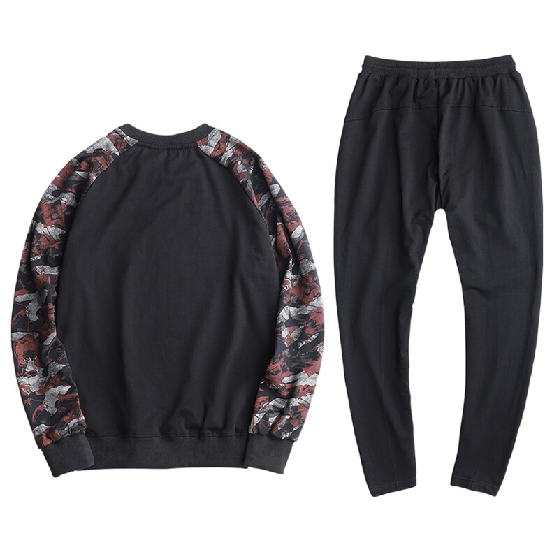 运动套装男士春季卫衣休闲运动服装两件套加肥加大L-9XL9568P130,男装休闲套装,星座802