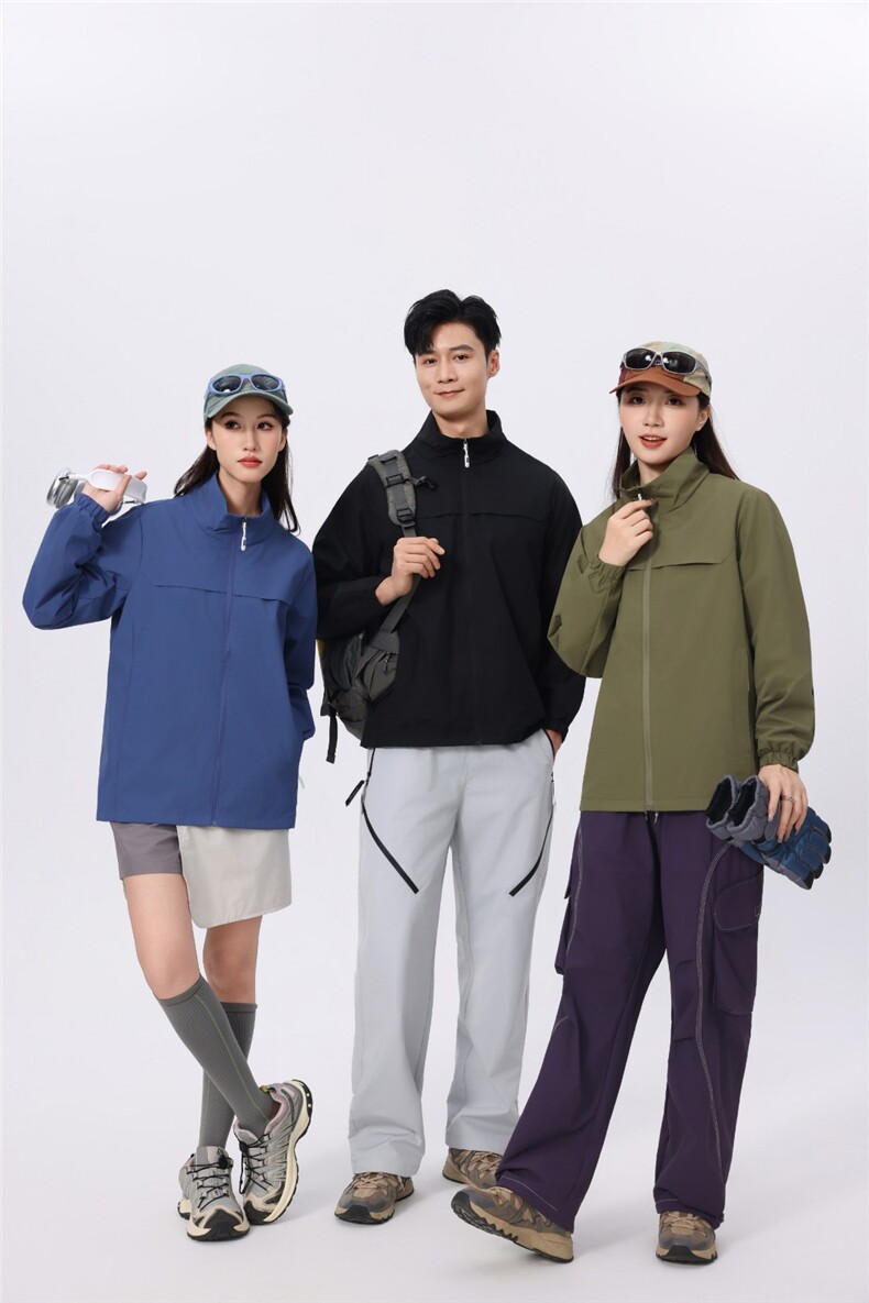 2025百搭时尚简约棉感男女同款冲锋衣，女装短外套，衫都服饰