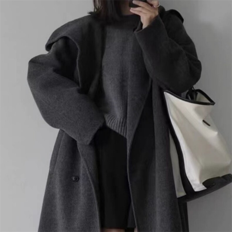 秋冬季羊毛休闲百搭时尚圆领纯色简约羊毛衫，女装羊毛衫，锦瑟羊绒