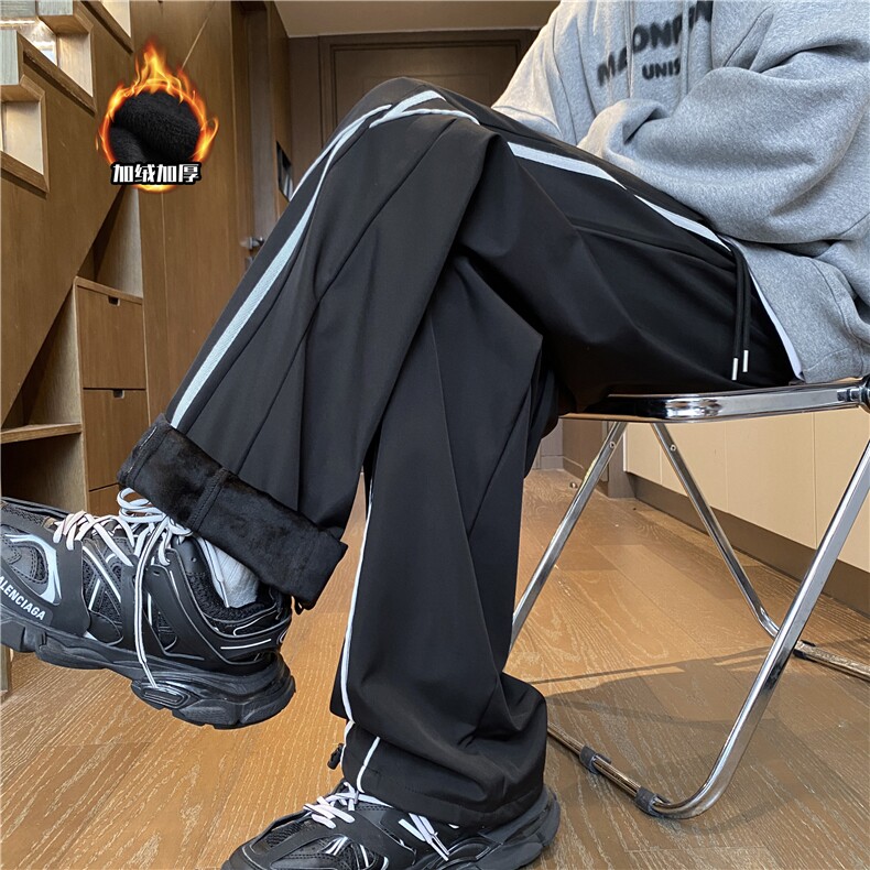 抖音品质冬季加绒保暖潮流宽松冲锋裤B315-K24220JR-特p40控78，男装休闲裤，电商B315