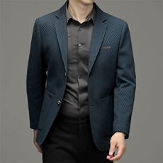 中年男士休闲西装单西春秋新款男装潮流西服商务外套JZ2316-P170，男装西服，星座1105-3