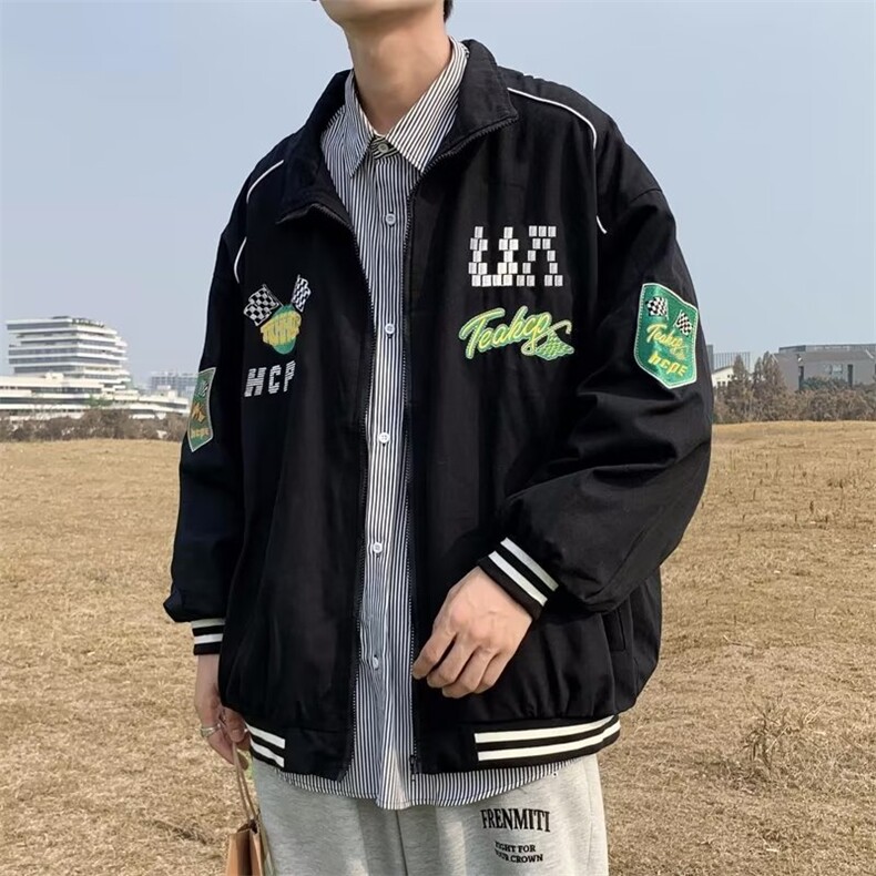 男秋季2023新款长袖夹克外套1拉链夹克字母DW61P55图片