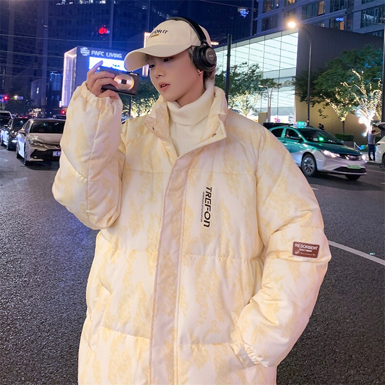 立领棉衣男女印花棉服新款冬装棉袄面包服外套3354-P70控108,男装棉衣,星座207