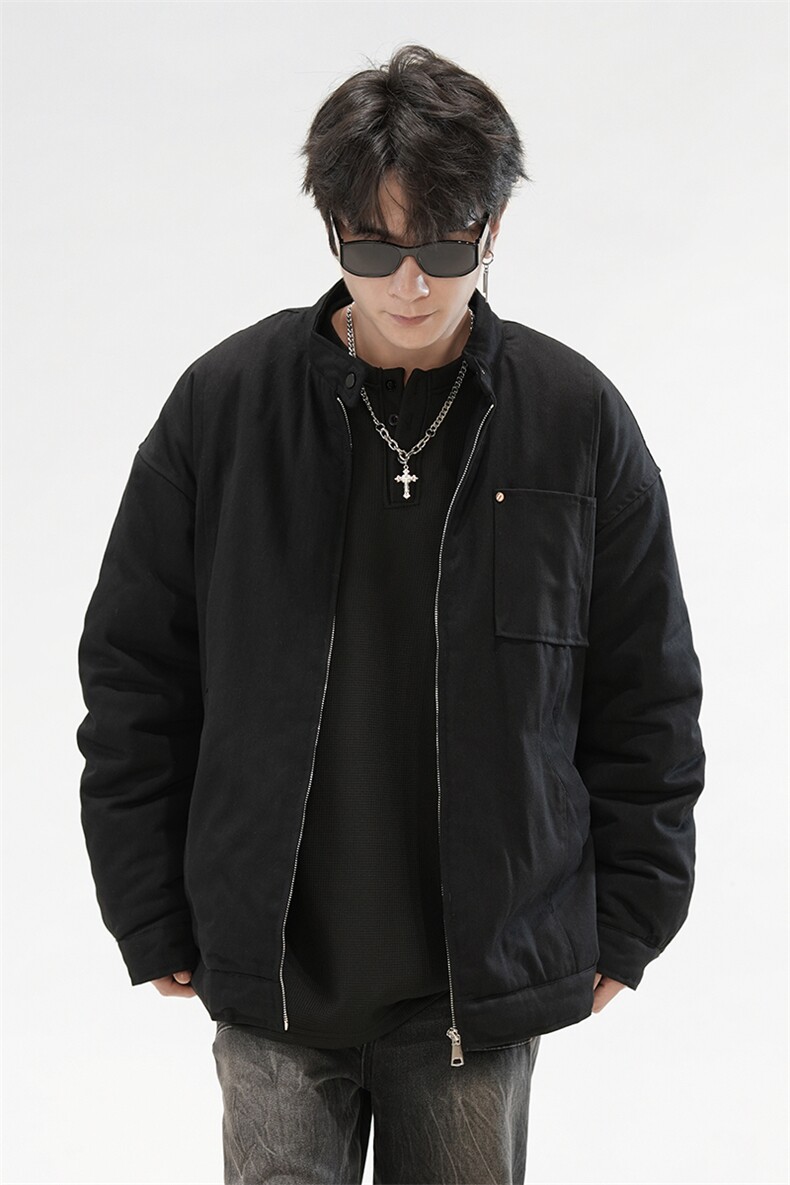 美式复古潮加厚外套男加棉立领夹克J2669J加棉-特P105控158,男装夹克,电商A001