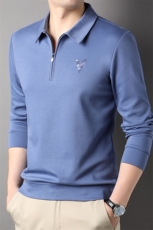 AG99610钱塘2020-3Z中青年男士春季半拉链翻领长袖休闲T桖P60，男装T恤，钱塘207-3