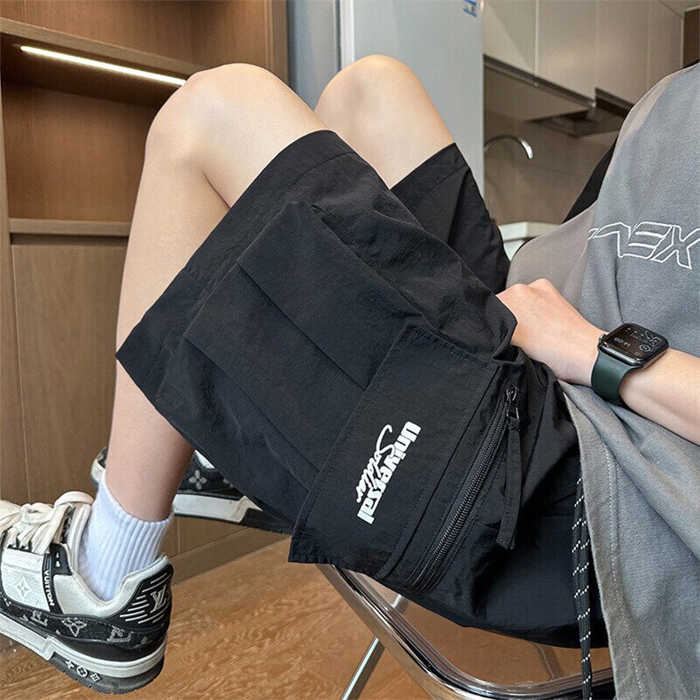 2025夏季新款内景大码印花速干工装短裤M-5XHK24240-特P35，男装休闲裤，电商A022