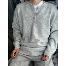 【有货】PLMY1ZZ-特P58老钱亨利领毛衣男秋冬美式复古慵懒针织衫，男装针织衫/毛衣，星座1007（原301D）