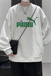 华夫格卫衣圆领卫衣男大码长袖t恤男外套 HW76227-P30加绒款-P40图片