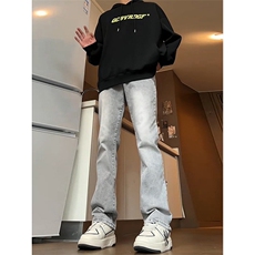 微喇牛仔裤直筒新款美式高街长裤513ACK2588加绒P47常规款P40，男装牛仔裤，星座513A