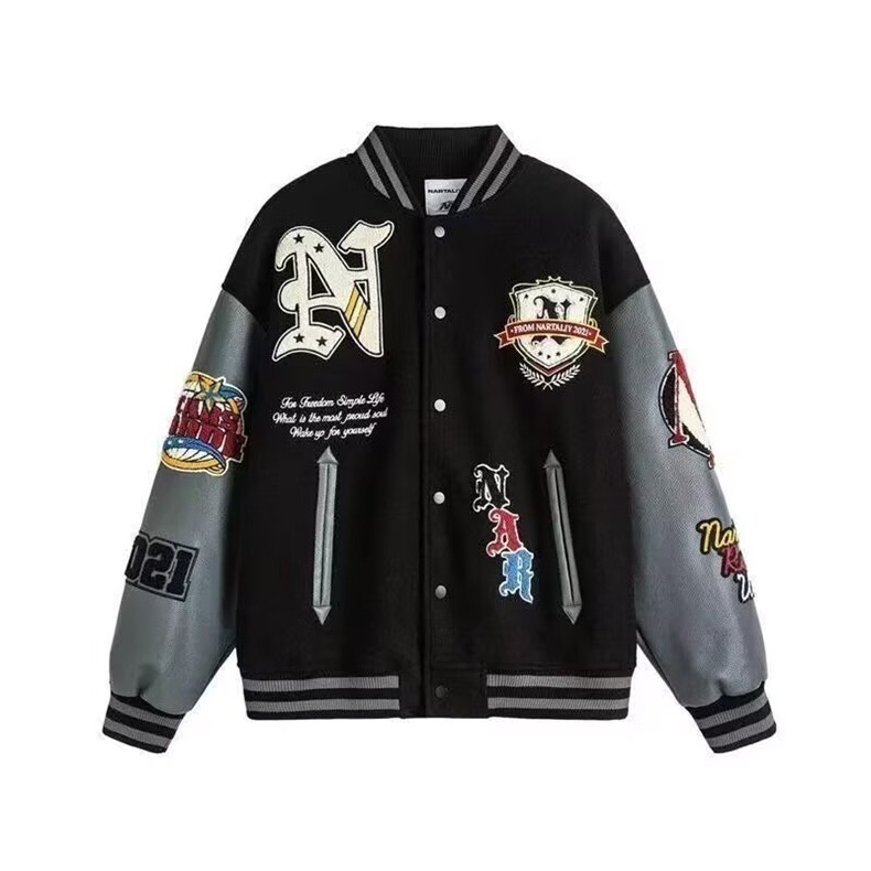 男童贴标棒球服2025新款春秋装男孩韩版时髦中大童洋气开衫外套潮,女装短外套,星座506A