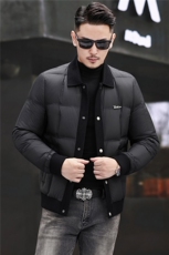 新款秋冬款立领90绒子白鸭绒羽绒服外套中年男士加厚羽绒服夹克，男装夹克，钱塘723