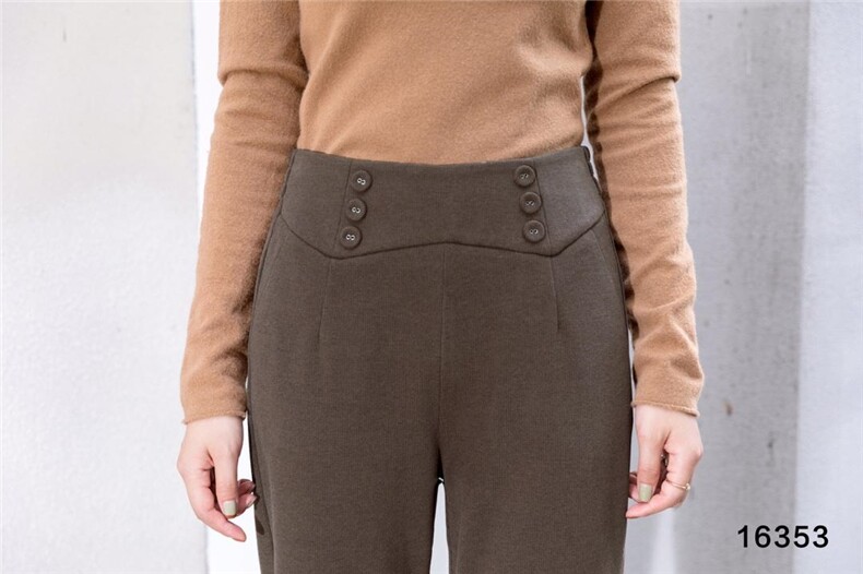 ?#16353 秋冬都要入的烟管裤 咖啡色与经典黑，，其它，都市米兰