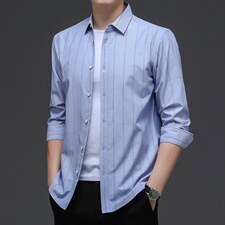 DN211712男式服装秋新款衬衫男长袖翻领休闲四季可穿衬衣P58，男装衬衫，电商B360
