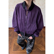 复古撞色立领飞行夹克男女cleanfit水洗短宽百搭外套JF828，男装夹克，星座1116A（原606A-3）