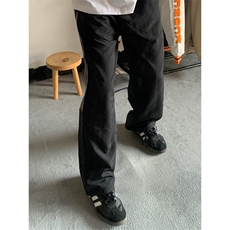 【网图有货】三条杠条纹织带裤子夏季直筒速干运动裤K22LL-特P40，女装休闲裤，星座1007（原301D）