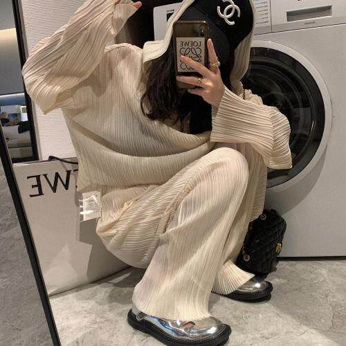 三宅压褶套装，女装职业装，XTZ style