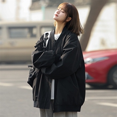 ！815A-MJ78032-60特2025秋季棒球领上衣外套宽松休闲夹克女，男装夹克，星座815A
