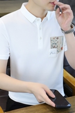 25087-P40夏季时尚休闲T恤男POLO衫商务休闲翻领打底衫，男装T恤，电商D310B-1