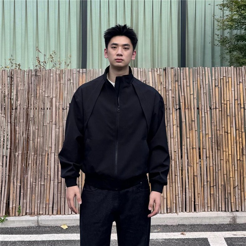 网图秋装硬汉风夹克教练三防立领冲锋衣工装飞行外套男S509特58,男装夹克,电商A233-1