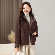 棉衣女冬季加厚加棉简约百搭时尚休闲外套，女装棉衣/棉服，芙芮