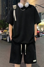 ！2025夏季新款男士提花短袖套装TZH259（TT246+DK259）特P50，男装T恤，电商B220