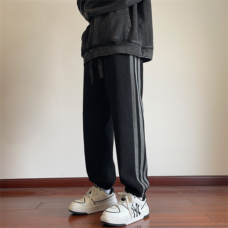 2025冬季新款内景大码加绒超柔欧棉绒小脚裤M-5XHK23881-特P50,男装休闲裤,电商A022