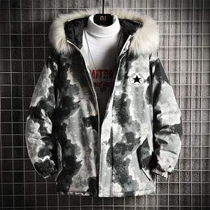 MC49008-P135 日系潮衣男大码派克服男工装服外套袄 网格图片