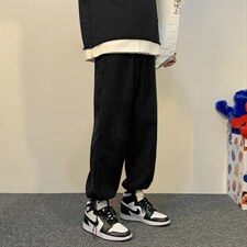 运动风加绒2021九分休闲裤潮流百搭长裤TY040-1-P35加绒批40,男装休闲裤,星座718-1