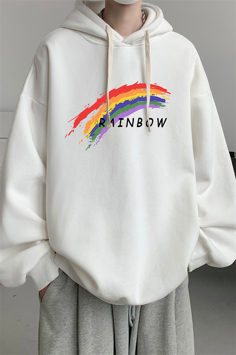 连帽卫衣男大码运动服帽衫外套WY2064-P35加绒款-P40,男装卫衣,电商A040