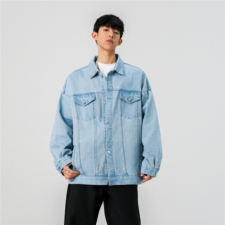 25款抖音品质牛仔夹克宽松韩版工装潮流水洗外套N999/P98148,男装夹克,星座202