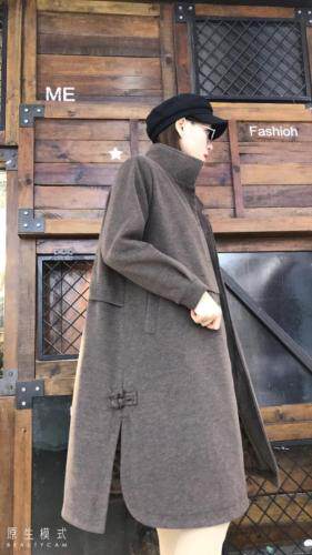 【现货】秋冬毛呢大衣外套,女装,蓝帕