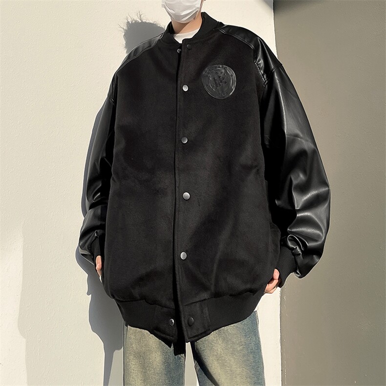 立领痞帅夹克外套男春秋款冲锋衣轻熟风工装潮牌衣服,男装夹克,星座716-3