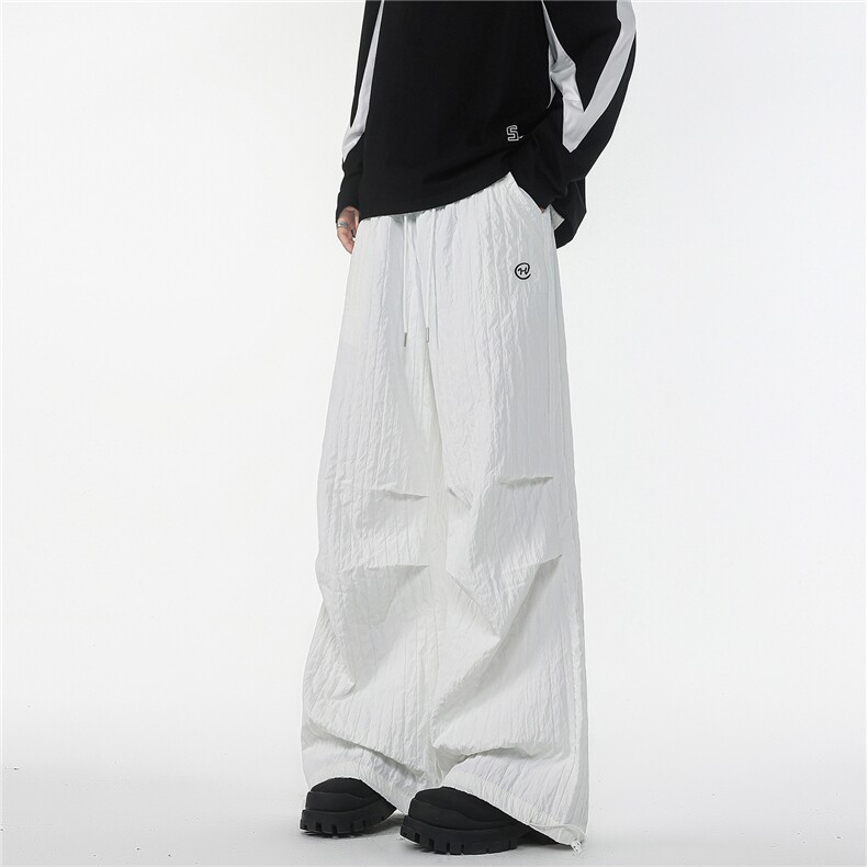 8XL-M新款速干肌理感直筒工装裤男宽松早秋休闲裤阔腿裤K9172P68,男装工装外套,电商D206-1