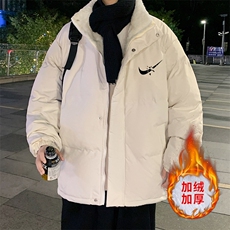 ！2023冬季新款男士加绒加厚棉衣潮流立领棉服外套MY109特P78，男装棉衣，电商B220